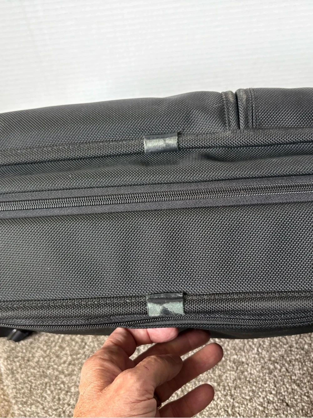 Tumi Alpha 3 Expand Briefcase Organizer Laptop Ballistic Bag Black Nylon 26141